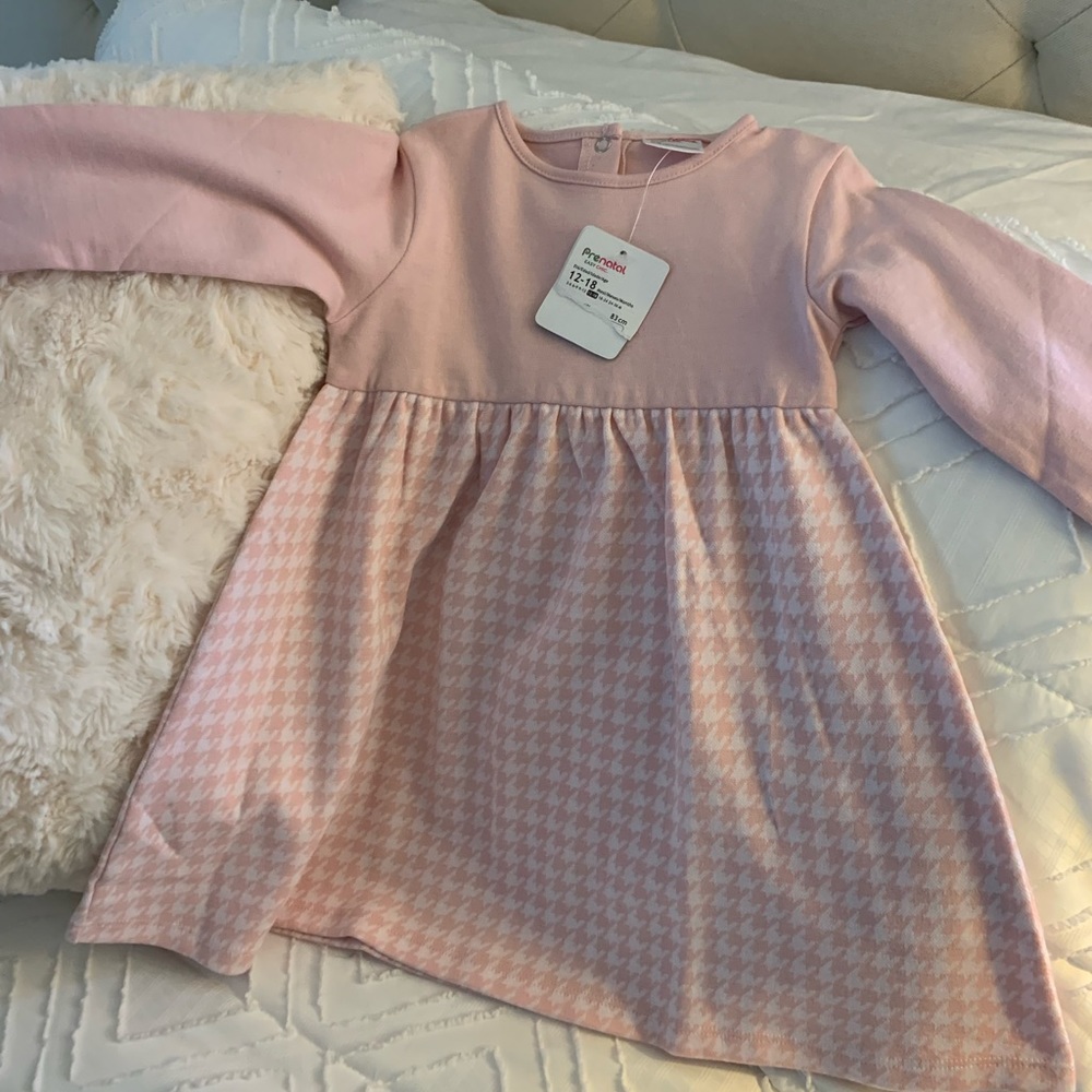 Soft pink baby dress